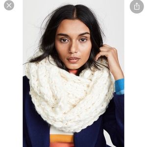 Free People chunky cowl neck scarf ivory